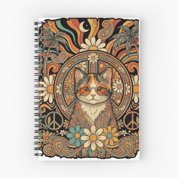 Item preview, Hippie Cat 60s Love Peace designed and sold by MasterShong.