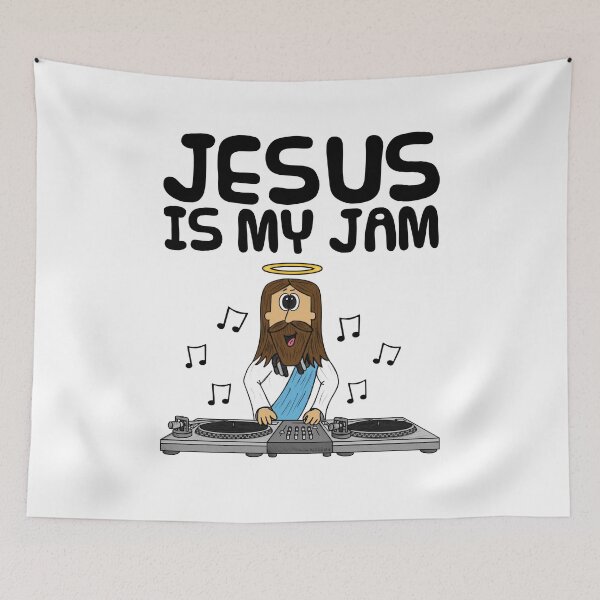 Item preview, Jesus Is My Jam, DJ Musician Christian Funny designed and sold by doodlerob.