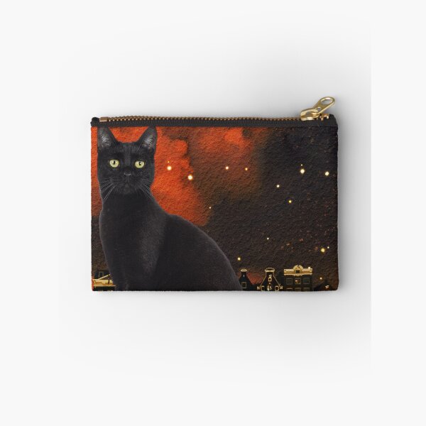 Item preview, Black Cat Under a Cosmic Sky designed and sold by KlossForms.