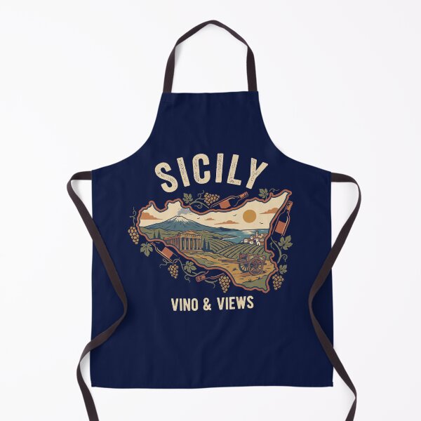 Item preview, Sicily Italy Wine Shirt Vintage Vineyard Landscape Mediterranean Travel Scenic designed and sold by Milasneeze.
