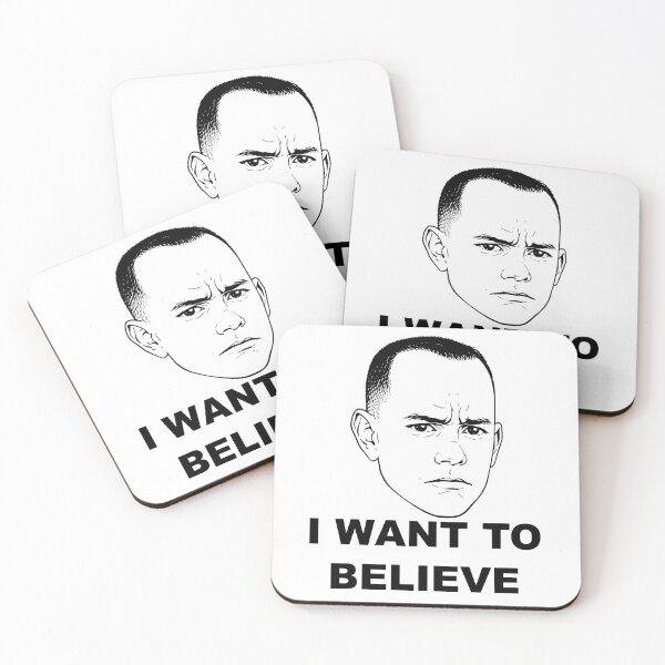 Item preview, I Want To Believe Forrest Gump Cinema Icon designed and sold by ChR-oman.