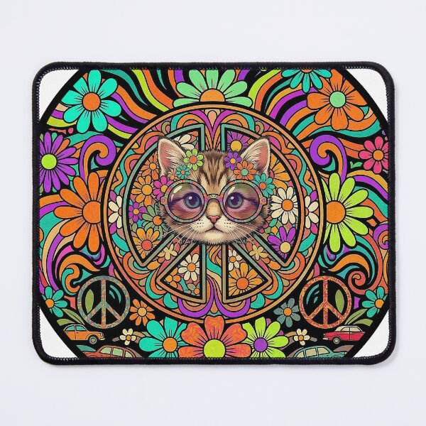 Item preview, Cat Peace Love Freedom Kitten designed and sold by MasterShong.