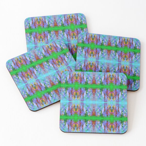 Item preview, Blue‑Green Geometric Pattern with Painterly Texture designed and sold by anamariafischer.