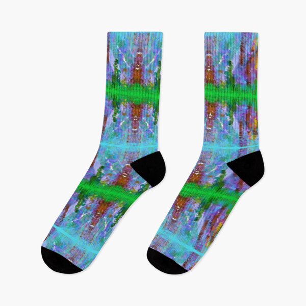 Item preview, Blue‑Green Geometric Pattern with Painterly Texture designed and sold by anamariafischer.