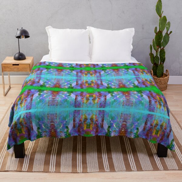 Item preview, Blue‑Green Geometric Pattern with Painterly Texture designed and sold by anamariafischer.