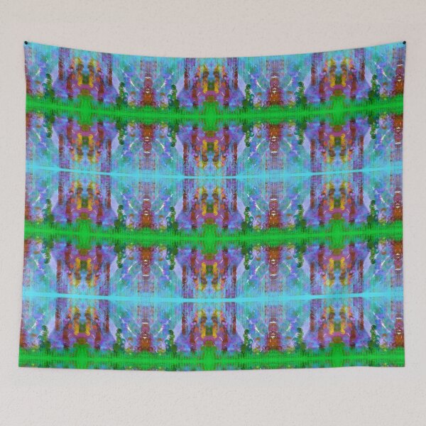 Item preview, Blue‑Green Geometric Pattern with Painterly Texture designed and sold by anamariafischer.