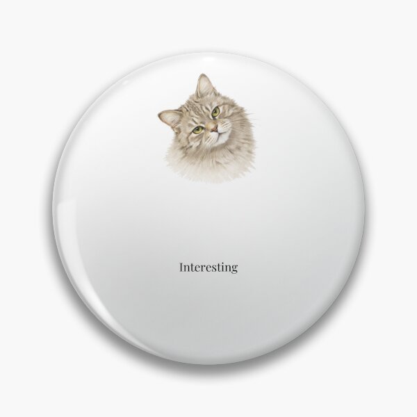 Item preview, Interesting Cat – Minimalist Sarcastic Cat Design designed and sold by Refinedpaws.