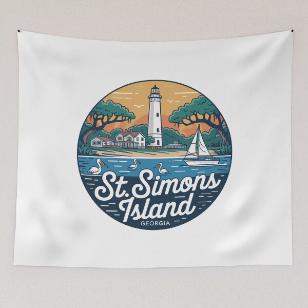 Item preview, St. Simons Island: Coastal Lighthouse Sunset designed and sold by CircinusStore.