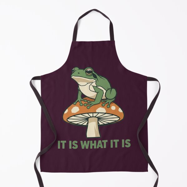 Item preview, It Is What It Is – Funny Frog on Mushroom Design designed and sold by Dogandesighn.