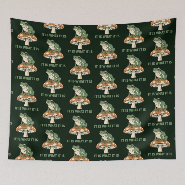 Item preview, It Is What It Is – Funny Frog on Mushroom Design designed and sold by Dogandesighn.