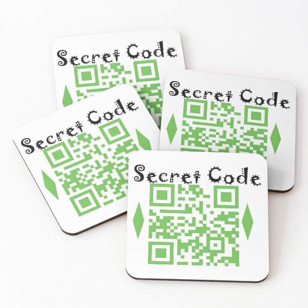 Item preview,  A playful description of your “secret QR code designed and sold by inkioboutique.