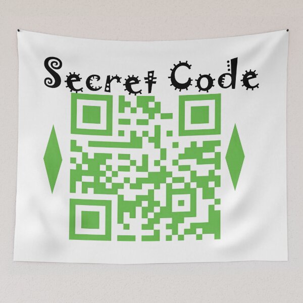 Item preview,  A playful description of your “secret QR code designed and sold by inkioboutique.