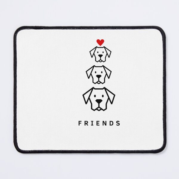 Item preview, Three Best Friends – Cute Dog Friendship Design designed and sold by gluxdesing.