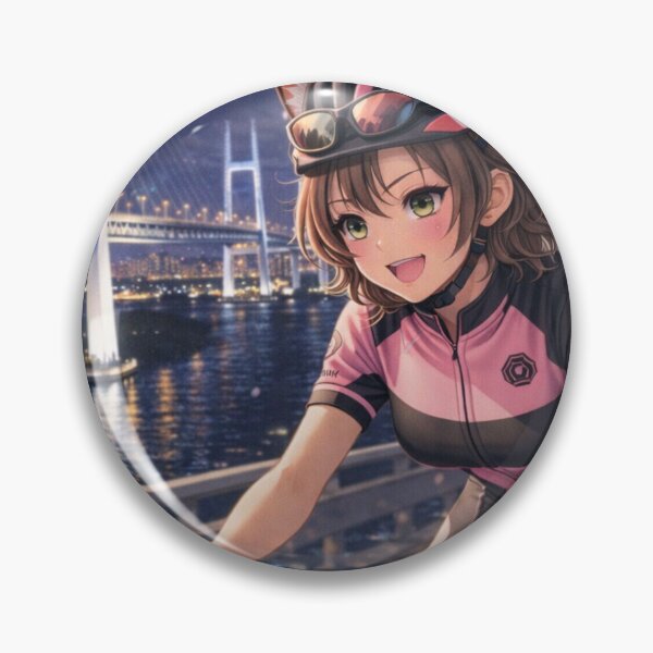 Item preview, Tokyo Yokohama Night Ride – Neon City Cycling Girl” designed and sold by RinaWorksJP.