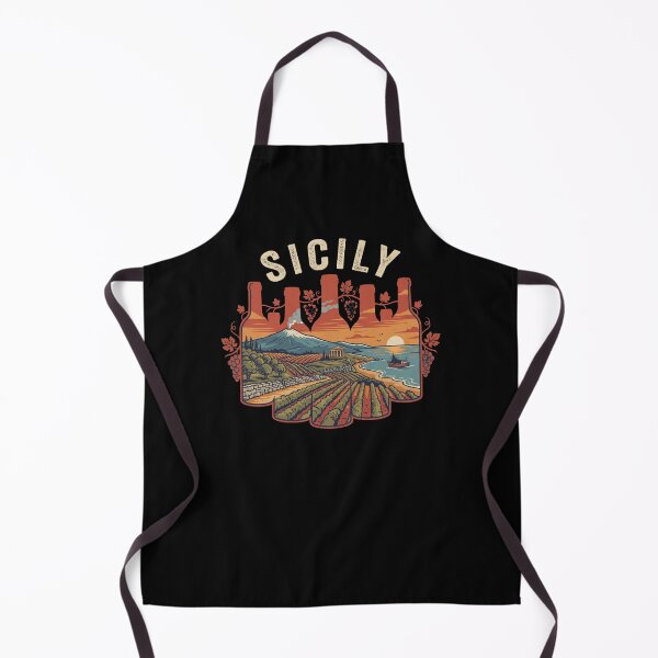 Item preview, Sicilian Vino Sicily Italy Wine Vintage Vineyard Landscape Mediterranean Travel Scenic designed and sold by Milasneeze.