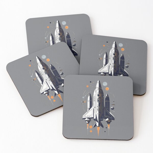 Item preview, Vintage Rocket Launch Space Exploration Art designed and sold by AlxVel.
