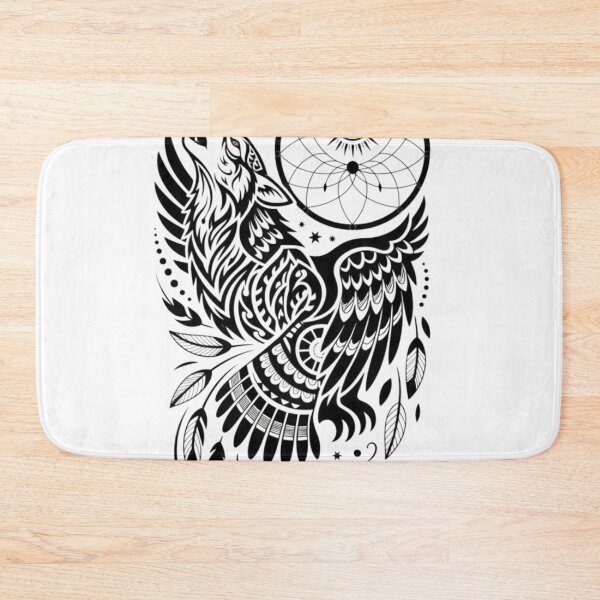 Item preview, Sacred Totem Wolf and Eagle Dreamcatcher designed and sold by Ossvio.