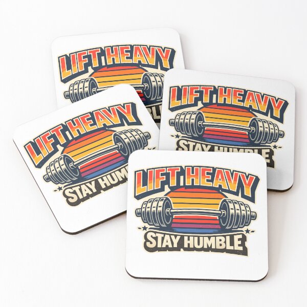 Item preview, Lift Heavy Stay Humble Gym Motivation Fitness designed and sold by athenaVart.