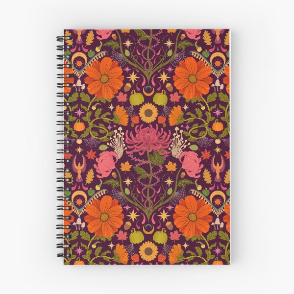 Item preview, Autumn Damask Pattern designed and sold by Wonderspell Studio.