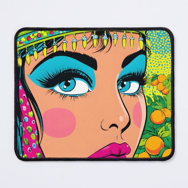 Item preview, pop art Portrait of a Stylish Woman in Nature designed and sold by Artessie.
