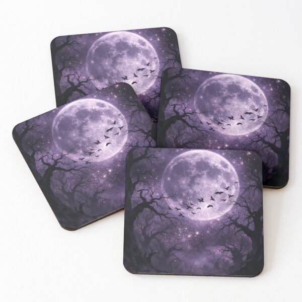 Item preview, Mystical Dark Fantasy Moonlit Forest With Eerie Atmosphere designed and sold by rajasekhark.