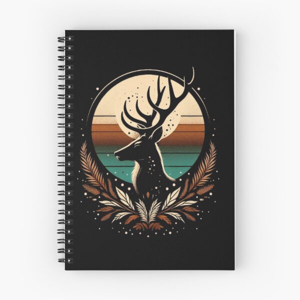 Item preview, Sunset Deer – Vintage Wildlife Emblem designed and sold by Dogandesighn.
