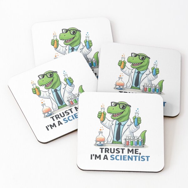 Item preview, Funny Dinosaur Scientist Shirt Trust Me I'm A Scientist Humor designed and sold by Motivora.