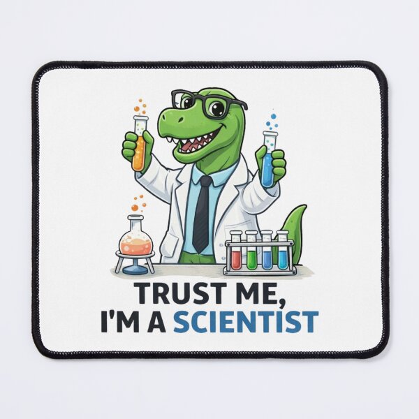 Item preview, Funny Dinosaur Scientist Shirt Trust Me I'm A Scientist Humor designed and sold by Motivora.