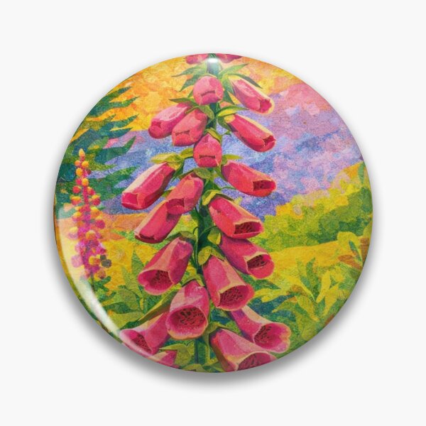 Item preview, Pink Foxglove Flowers, Papercut Collage Childrens Book Illustration, designed and sold by SWSandraWechner.