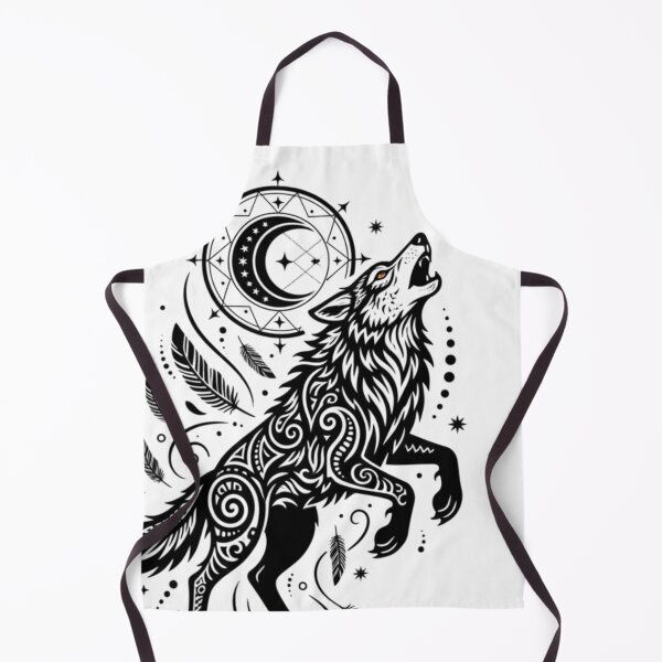 Item preview, Lunar Spirit Wolf Moon and Feathers designed and sold by Ossvio.