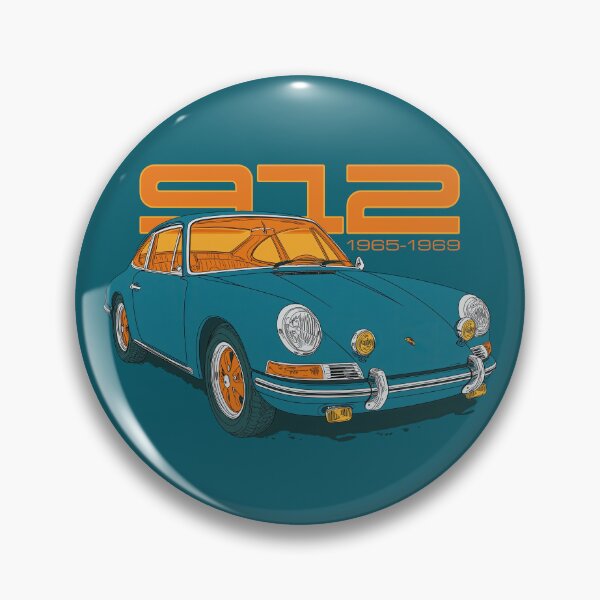 Item preview, Vintage 1969 Porsche 912 964 Illustration designed and sold by blackdogshop.