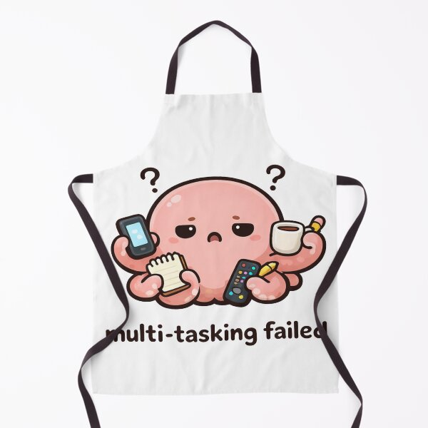 Item preview, Multi Tasking Failed Funny Octopus Relatable Productivity Humor designed and sold by MonkiFlipp.