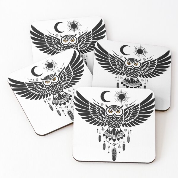 Item preview, Mystic Owl Eyes Dreamcatcher Tribal Design designed and sold by Ossvio.