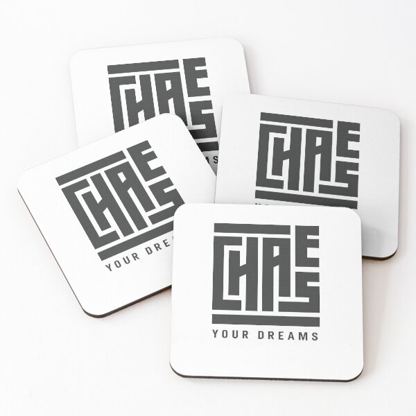 Item preview, Chase Your Dreams Typography Sticker – Minimal Geometric Motivational Design designed and sold by IconicDesignsXd.