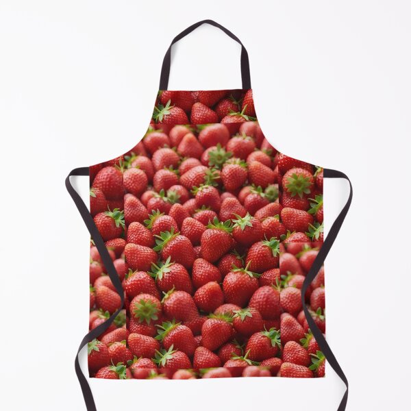 Item preview, Vibrant Red Strawberry Cluster | Juicy Tropical Fruit Pattern | Fresh Kitchen Decor designed and sold by SergioMiklos.