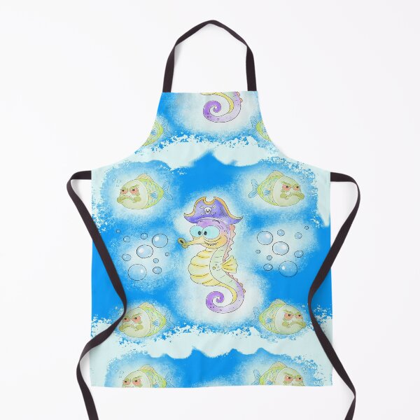Item preview, Seahorse and Angry Piranha Pattern designed and sold by IvysCreativityHouse.