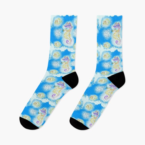 Item preview,  Seahorse and Angry Piranha Pattern designed and sold by IvysCreativityHouse.