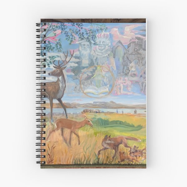 Item preview, Spirit of Edinburgh panarama with deer, foxes and history designed and sold by Helen Imogen Field.