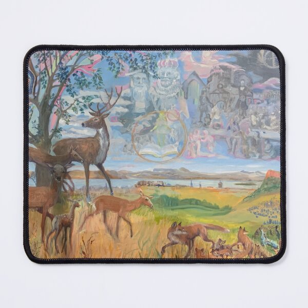 Item preview, Spirit of Edinburgh panarama with deer, foxes and history designed and sold by Helen Imogen Field.