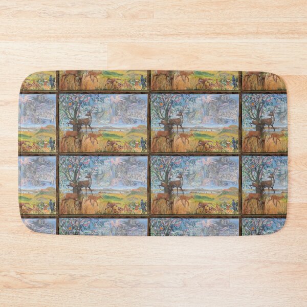 Item preview, Spirit of Edinburgh panarama with deer, foxes and history designed and sold by Helen Imogen Field.