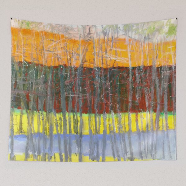 Item preview, New Upload  - Wolf Kahn - Best artist (125) - Vibrant Abstract Landscape - New Upload  - Wolf Kahn - Best artist  designed and sold by MirandaZArt.