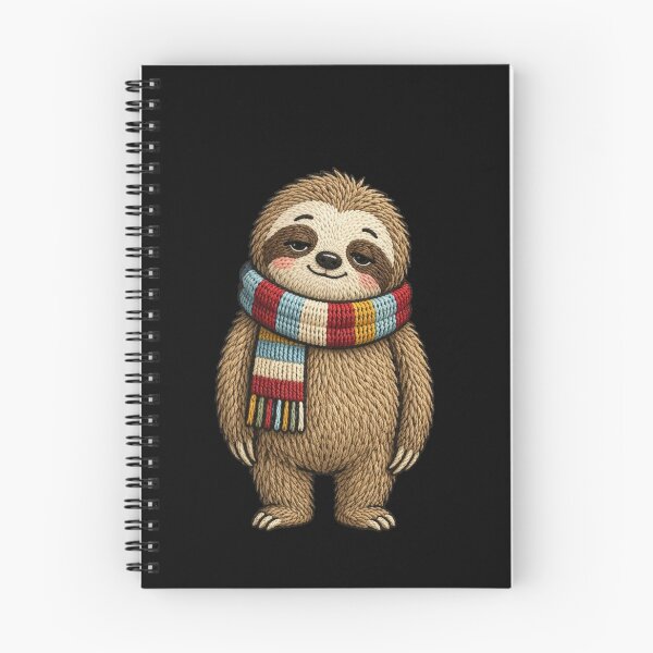 Item preview, Cute Lazy Sloth Embroidery Style | Chill Aesthetic Kawaii Animal designed and sold by ColorSplash123.