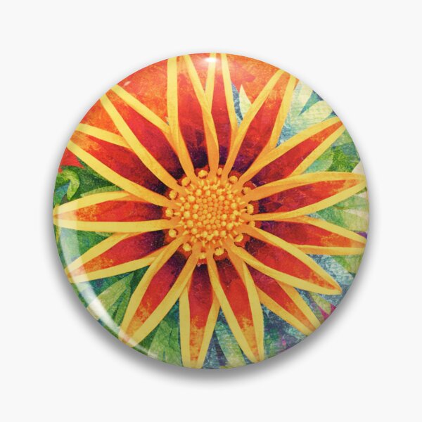 Item preview, Yellow Red Gazania Flower, Papercut Collage, Childrens Book Illustration designed and sold by SWSandraWechner.