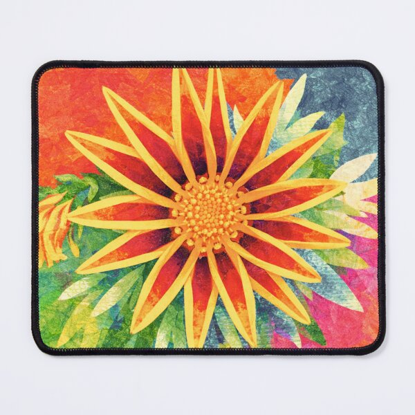 Item preview, Yellow Red Gazania Flower, Papercut Collage, Childrens Book Illustration designed and sold by SWSandraWechner.