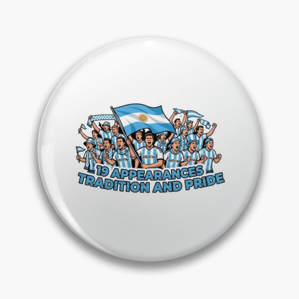 Item preview, Argentina Soccer Fans Sticker Tradition Pride 19 Appearances designed and sold by Imaginarium of Chaos falcon88 .