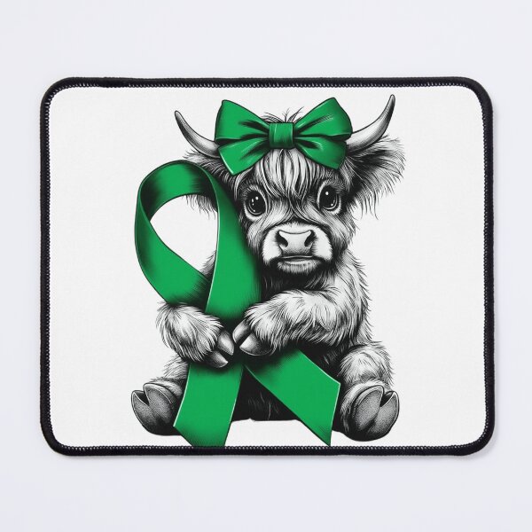 Item preview, Mental Health Awareness Highland Cow designed and sold by Thread&Fable.