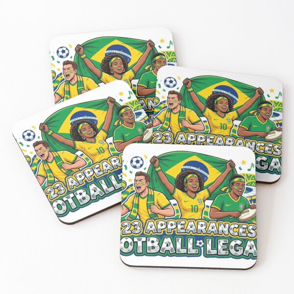 Item preview, Brazil Soccer Fans Sticker Football Legacy 23 Appearances designed and sold by Imaginarium of Chaos falcon88 .