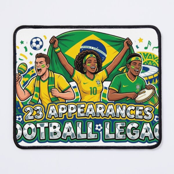 Item preview, Brazil Soccer Fans Sticker Football Legacy 23 Appearances designed and sold by Imaginarium of Chaos falcon88 .