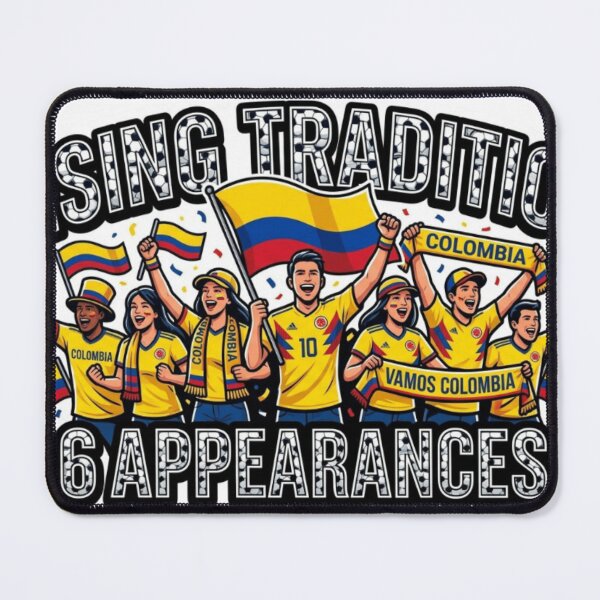 Item preview, Colombia Soccer Fans Sticker Rising Tradition 6 Appearances designed and sold by Imaginarium of Chaos falcon88 .