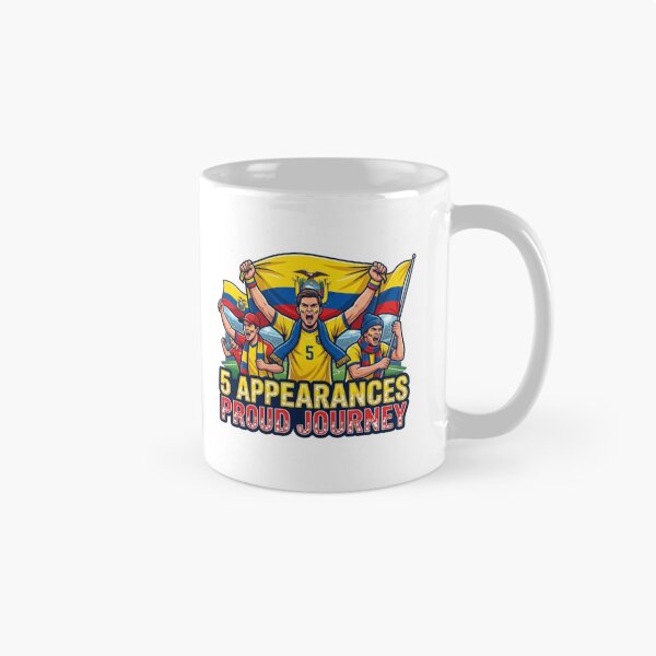 Item preview, Ecuador Soccer Fans Sticker Proud Journey 5 Appearances designed and sold by Imaginarium of Chaos falcon88 .